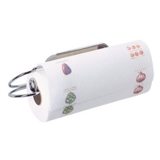QUICK & CLEAN CHROME WALL MOUNT / UNDER CABINET PAPER TOWEL HOLDER