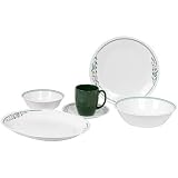 Corelle Livingware 34-Piece Dinnerware Set, Service for 8, Rosemarie