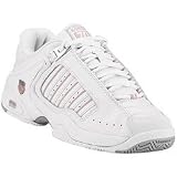 K-Swiss Women's Defier White/Pink (WIDTH: Medium, SHOE SIZE:6 1/2)