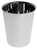 Steeltek Basic Stainless-Steel Wastebasket