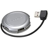 Belkin F4U006-SLV 4-Port Travel USB Hub in Silver