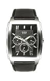 GUESS STEEL MULTI FUNCTION DATE LEATHER MENS WATCH - G85740G