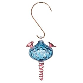 Bird Brain Model 12255 Precious Hummingbird Feeder, Blue by 