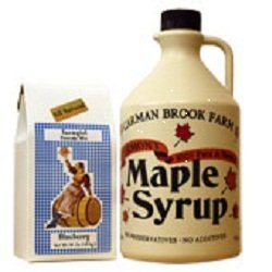 Half Gallon Vermont Dark Amber Maple Syrup & Free Pancake Mix