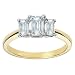 18k Yellow Gold Emerald-Cut Three-Stone Diamond Ring (G-H / VS, 2 ct. tw.)