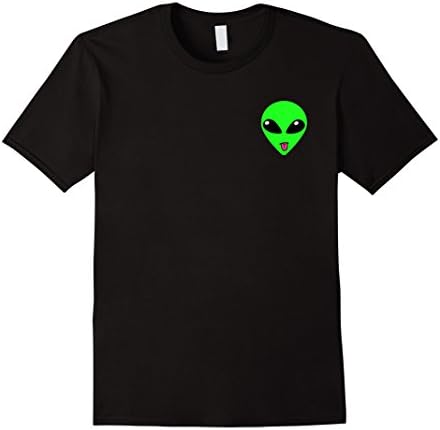 Men's Alien T-Shirt Alien Head Graphic Tee Small Black