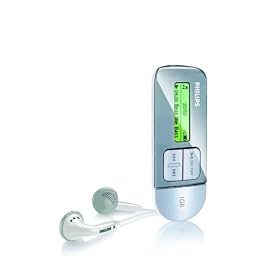Philips SA1212/02  flash audio player 1gb sliver  mp3/4 wma usb2.0 fs