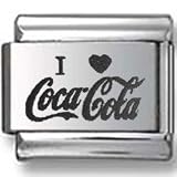 I love Coca-Cola Italian charm