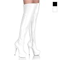 PleaserUSA Womens Platform Overknee Boots Kiss-3010