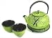 Japanese Cast Iron Tea Set /Mochi Bamboo Green