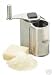 Deluxe grip operated cheese grater with storage