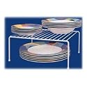 Dishware Shelf - Cabinet Organizer - Dish Storage Shelf - Wire Shelving (white) (5-1/4" x 12" x 10-1/2")