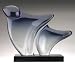 Abstract Murano Glass Sculpture: Stretch