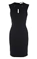 Cut Away Neckline Jersey Dress