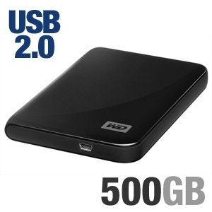 Western Digital My Passport Essential 500 GB USB 2.0 Portable External Hard Drive (Midnight Black) Western Digital My Passport Essential 500 GB USB 2.0 Portable External Hard Drive (Midnight Black)