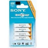 Sony Cycle Energy AAA Ni-MH Rechargeable Batteries (4-Pack)