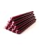 Tartan & Zebra Dining candlesticks in dark red