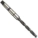 Cleveland 2490 High Speed Steel Taper Shank Drill Bit with Retaining Rings, Coolant Through, Black Oxide, Morse Taper Shank, 118 Degree Notched Point