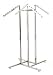 4 Way Clothing Rack w/ Slant Arms Chrome