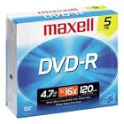Click here to buy Maxell Dvd-R Discs, 4.7Gb, 16X, W Jewel Cases, Gold, 5 Pack by Maxell.