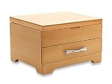 Image of Wooden Light Oak-Effect Jewellery Box