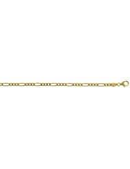 14KT Yellow Figaro 3.5mm Bracelets Length = 20