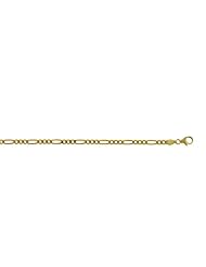 CleverEves 14Kt Yellow Gold Figaro 3.5mm Bracelet