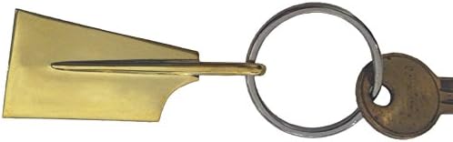 Rowing Hatchet Blade Brass Keyring