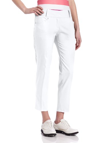 Adidas Golf women's Climalite Ankle Length Fashion Pant, White, 10 On Sale