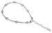 Sterling Silver Faux Pearl 9" 9.5" 10" Ankle Bracelet With Lobster Clasp