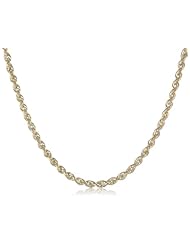 Klassics 10k Yellow Gold 2.0mm Solid Diamond-Cut Rope Chain Necklace