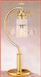 BEAUTIFUL NEW CRYSTAL DESIGN TABLE LAMP IN GOLD