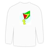 Long Sleeve T-shirt with international, Guyana, country