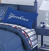 MLB Baseball NY Yankees - 4pc Bedding Sheet Set - Queen Size