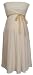 Women's Lauren Kiyomi Strapless Jersey Dress (Maternity) in Ivory - More Colors Available