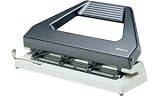 Electronics : Rexel 420 Adjustable Punch Expandable with 4 Dies Capacity 30x 80gsm Black and Grey Ref 08909