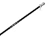 Outdoor Wall Hanging Spinning Flag Pole - Black Label Edition - 6ft Black Pole w/Silver Ball Topper