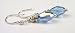 March Aquamarine Sterling Silver Swarovski Crystal Beaded Birthstone Earrings