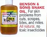 BENSON & SON SNAKE OIL 4oz