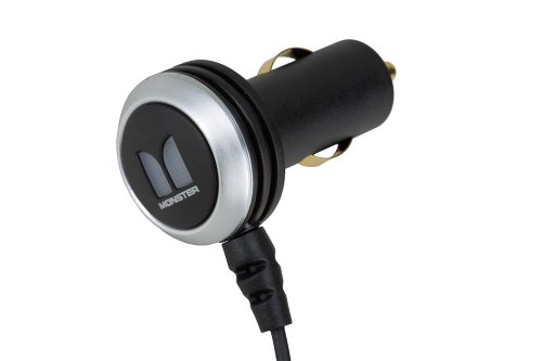 Monster Mobile Ultra-Low Profile Vehicle Charger for BlackBerry Pearl, Curve and 8800 and Motorola RAZR, KRZR, RIZR, SLVR and Q