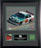 Dale Earnhardt Jr. Framed Laserchrome 11x14 Amp Photo w/ Sheet Metal and Suit Piece