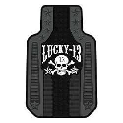 Lucky 13 Skull & Stars Floor Mat