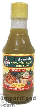 Por Kwan Thai Som Tum salad dressing - 7 oz x 3 bottles by ImportFood.com