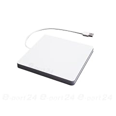 Externes DVD-RW-Laufwerk Luxburg� USB 2.0, Plug & Play, Super Drive, DVD-RW-Brenner, multifunktional, extra flach und leicht, in edlem wei�en Geh�use f�r Apple Macbook Air. Inklusive USB-Kabel