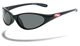 Dominica Sunglasses - Black Frames with Polarized Smoke Lenses