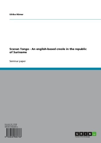 Sranan Tongo  -  An english-based creole in  the republic of Suriname