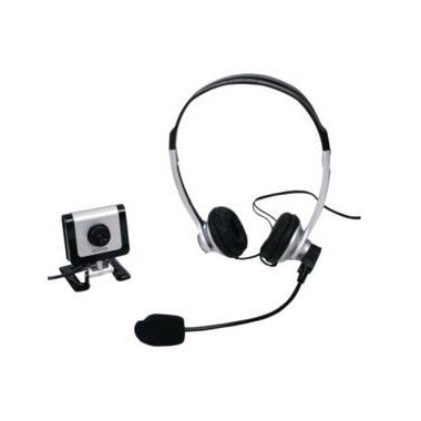 Childrens Toyshop  Computer : Ex-Pro Chat Notebook Webcam / PC Cam - 1.3 Mega Pixels - Video up to 800 x 600 with Headphone Set Headset, Web Camera Cam - 100% compatible for Yahoo, MSN Chat, AOL, Skype etc...