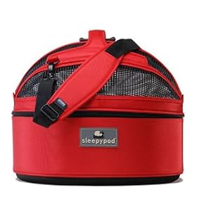 Sleepypod Mobile Pet Bed: Color STRAWBERRY RED : Color STRAWBERRY RED : Size SLEEPYPOD WITH WARMER