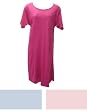 Pack of 3 Short Sleeve Shades of Pinks Cotton Nightgowns Plus Size 6X