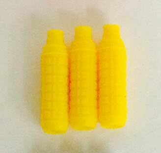Pac-Dent 300YF Silicone Instrument Grips For #2 &amp; #4 Handles Yellow 3/pk